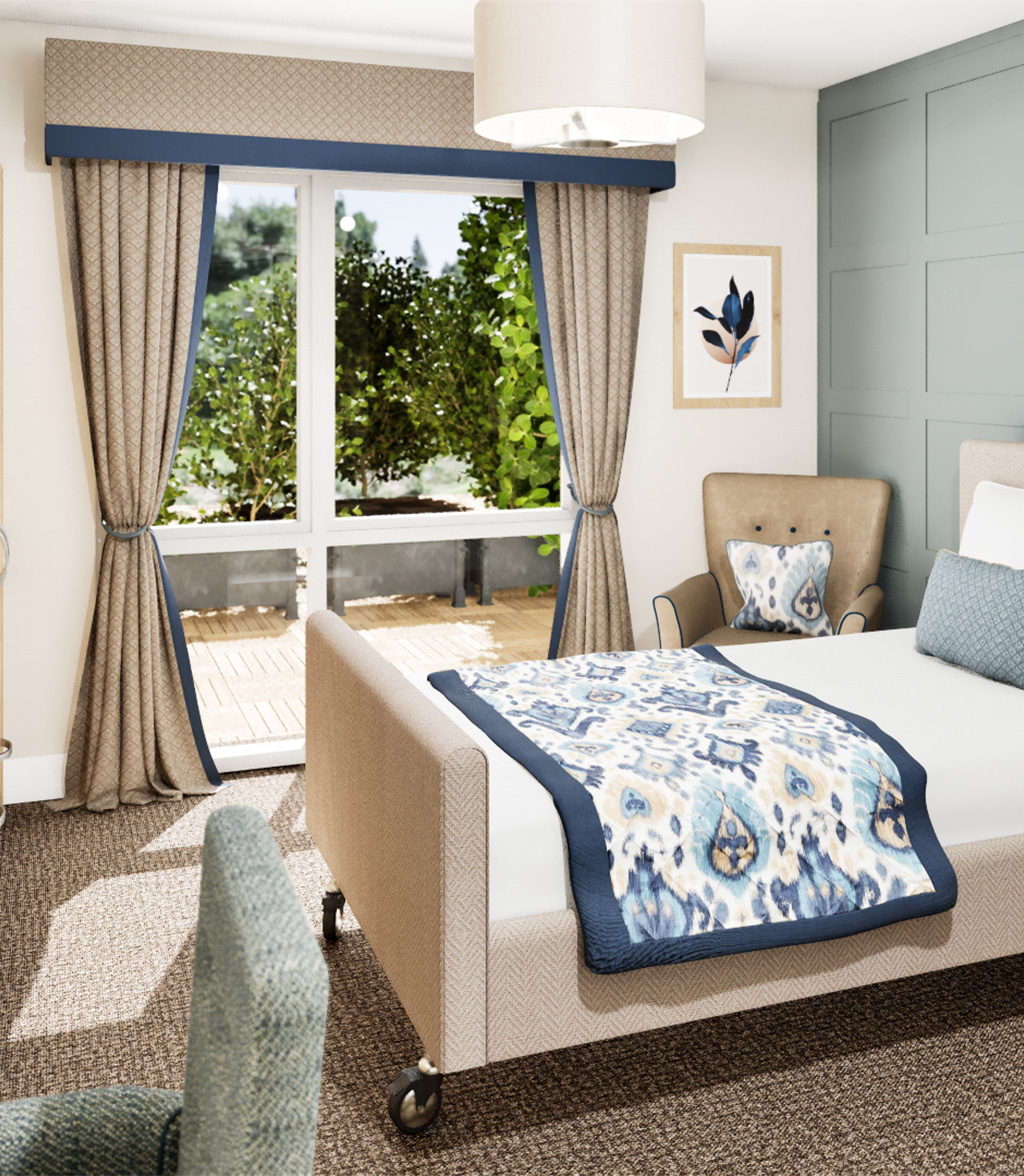 CGI Image of Bedroom at Bayards Court